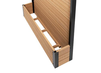 Enclo 6ft Cedar Privacy Screen with Planter – Vinyl Fence