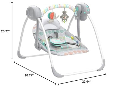 Bright Starts Portable Automatic 6-Speed Baby Swing