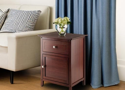 Winsome 25 x 18.9 x 14.96-Inch Wood Night Stand/Accent Table, Brown (94215)