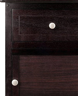 Winsome 25 x 18.9 x 14.96-Inch Wood Night Stand/Accent Table, Brown (94215)