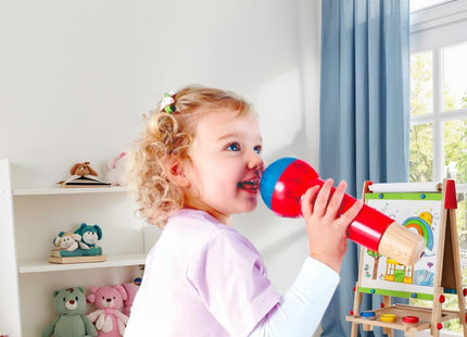 Hape Mighty Echo Microphone | Battery-Free Voice Amplifying Microphone Toy