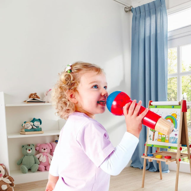 Hape Mighty Echo Microphone | Battery-Free Voice Amplifying Microphone Toy