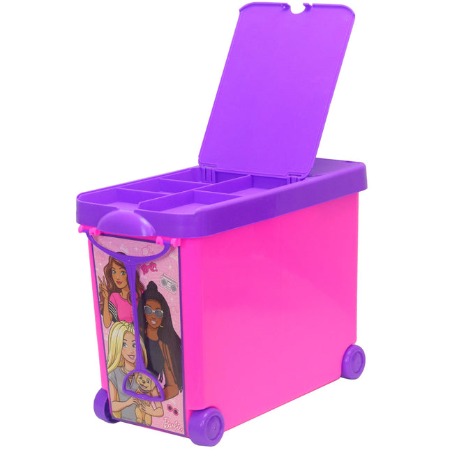 Barbie Store It All! Rolling Storage Bin – Extra-Large Organizer Case with Wheels & Handle