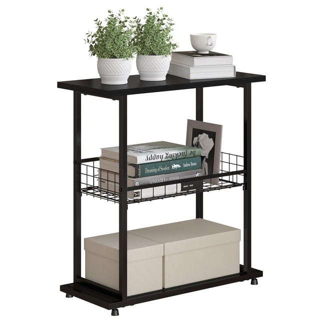 Side Table, 3-Tier End Table