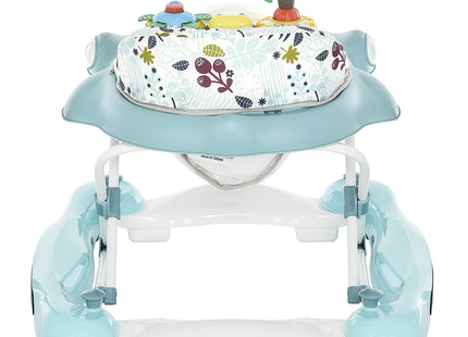 Dream on Me 2-in-1 Aloha Fun Baby Walker in Blue, Easily Convertible Baby Walker, Adjustable Three Position Height Settings, Easy to Fold and Store
