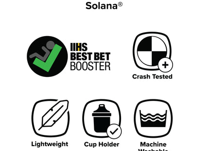 Diono Solana, No Latch, Pack of 2 Backless Booster Car Seats