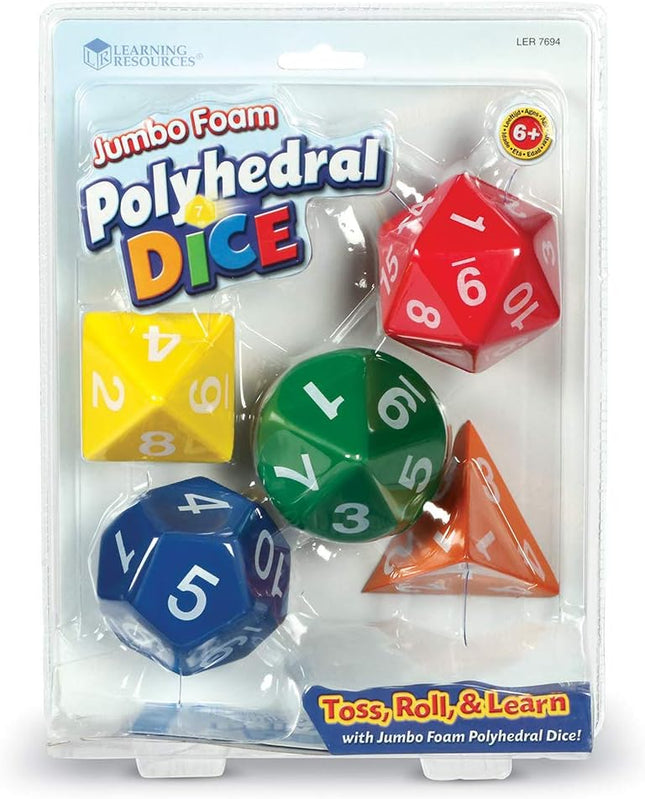 Learning Resources Jumbo Foam Polyhedral Dice