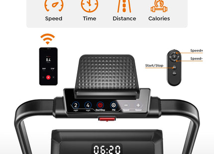 Walking Pad Treadmill with Incline, 2 in 1 Foldable Treadmills for Home Small Office, 300lbs Portable Compact Under Desk Treadmill with App, Remote Control and LED Display