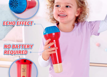 Hape Mighty Echo Microphone | Battery-Free Voice Amplifying Microphone Toy