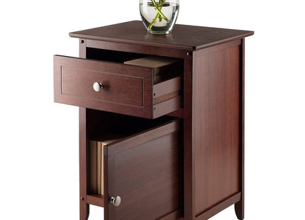 Winsome 25 x 18.9 x 14.96-Inch Wood Night Stand/Accent Table, Brown (94215)
