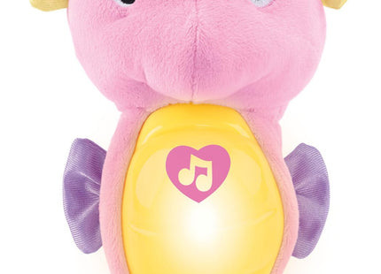 Fisher-Price Musical Baby Toy, Soothe & Glow Seahorse, Pink Plush Sound Machine with Lights & Volume Control for Newborns