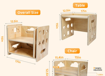 Montessori Weaning Table and Chair Set