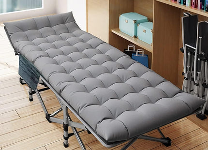 DoCred Folding Camping Cots for Adults Heavy Duty cot with Carry Bag, Portable Sleeping Bed for Camp Office Use Outdoor Cot Bed for Traveling