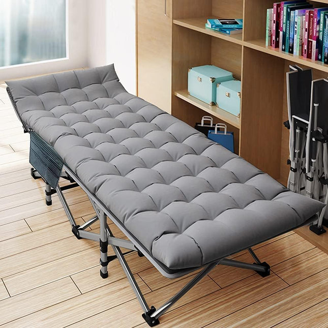 DoCred Folding Camping Cots for Adults Heavy Duty cot with Carry Bag, Portable Sleeping Bed for Camp Office Use Outdoor Cot Bed for Traveling
