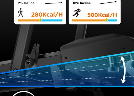 Walking Pad Treadmill with Incline, 2 in 1 Foldable Treadmills for Home Small Office, 300lbs Portable Compact Under Desk Treadmill with App, Remote Control and LED Display