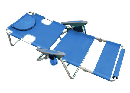 Ostrich 3N1 Lightweight Lawn Beach Reclining Lounge Chair with Footrest