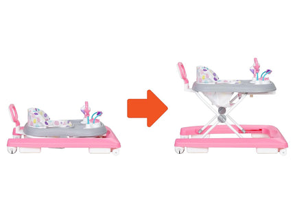 Smart Steps® Trend Plus 2-in-1 Walker with Deluxe Toys, Orbits Pink