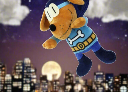 MerryMakers Dog Man Bark Knight Plush Toy, 9-Inch, from Dav Pilkey's Dog Man Book Series