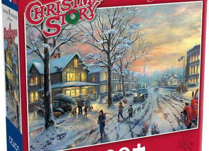 Buffalo Games - Thomas Kinkade - 100pc Kinkade - A Christmas Story - 100 Piece Jigsaw Puzzle for Families - Challenging Puzzle Perfect for Game Nights - Finished Size is 15.00 x 11.00