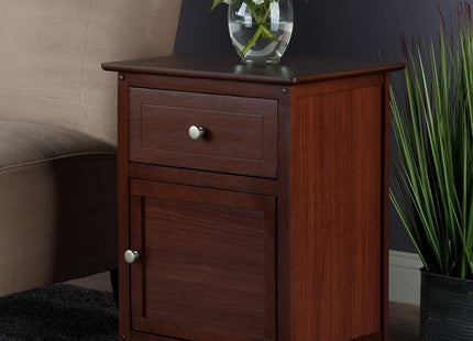 Winsome 25 x 18.9 x 14.96-Inch Wood Night Stand/Accent Table, Brown (94215)
