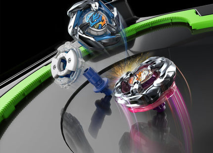 Beyblade X Xtreme Battle Set with Beystadium Arena Featuring X-Celerator Rail, 2 Right-Spinning Top Toys, 2 Launchers, Toys for Boys and Girls, 8+