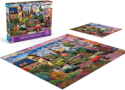 Ceaco - David Maclean - Colorful Lombard Street - 1000 Larger Sized Piece Jigsaw Puzzle