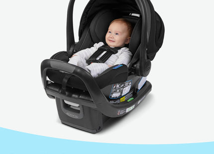 Graco SnugRide SnugFit Infant Car Seat with Simply Safe Adjust Harness System, Baby Car Seat with Anti Rebound Bar, Gotham