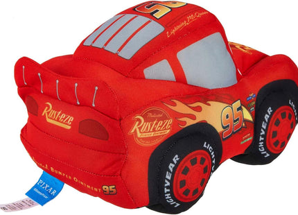 Mattel Disney Pixar Cars Lightning McQueen Talking Plush Toy Car with 10 Sounds, 10-inch