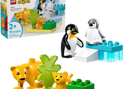 LEGO DUPLO Town Wild Animal Families Penguins & Lions Building Toy Playset