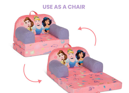 Delta Children - Disney Princess Cozee Buddy Flip-Out Kids Chair, Pink