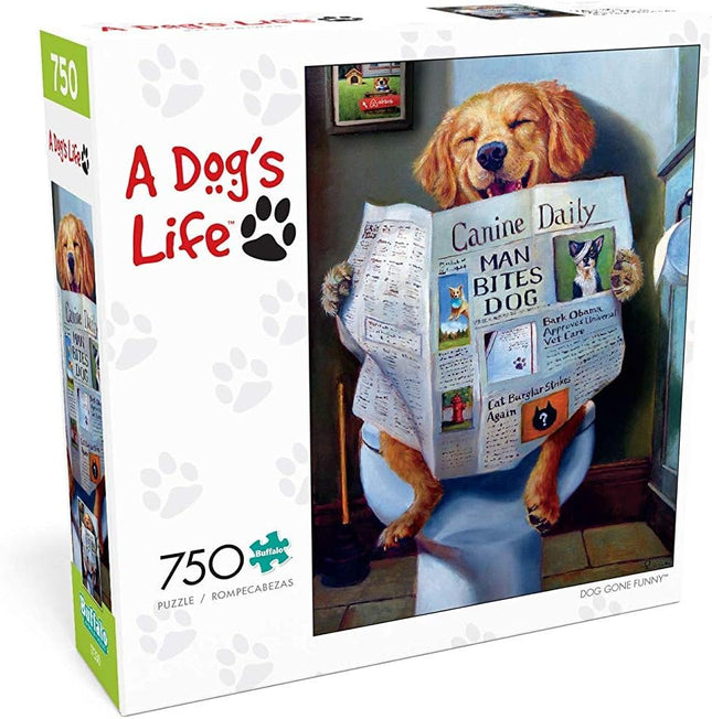 Buffalo Games - Dog Gone Funny - 750 Piece Jigsaw Puzzle Multicolor, 24"L X 18"W