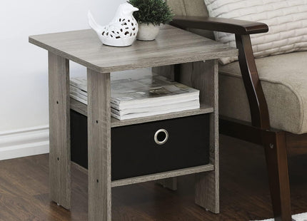 Furinno Andrey End Table / Side Table / Night Stand / Bedside Table with Bin Drawer
