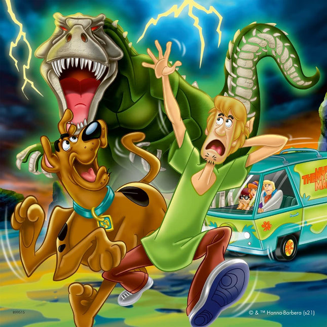 Ravensburger Scooby Doo: Three Night Fright - Kid-Friendly 3x49 Piece Jigsaw Puzzles Set