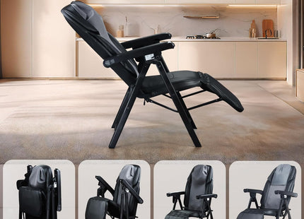 Folding Massage Chair with Heat FR-M25D Full Body Massage Portable Adjustable Backrest Height Neck Position Suitable for Heights ranging from 59 inches to 79 inches