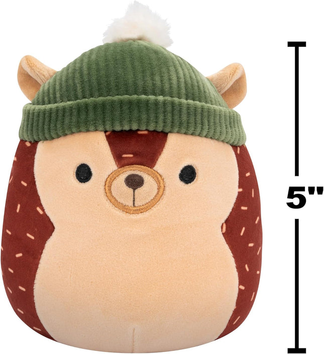 Squishmallows Original 5in Harvest 4-Pack – Hans Hedgehog, Mac Acorn, Misha Candle, Rocky Raccoon