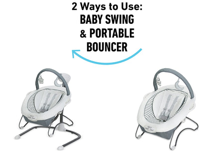Graco Soothe 'n Sway LX Baby Swing with Portable Bouncer