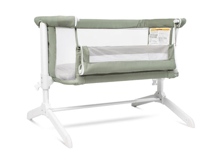 Baby Delight Beside Me Serenity Bassinet | Lightweight Bedside Sleeper & Baby Bassinet | 7-Position Height Adjustment | 100% GOTS Certified Organic Cotton Fabric | Organic Sage