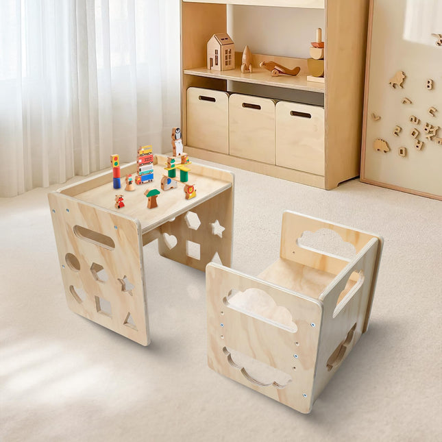 Montessori Weaning Table and Chair Set