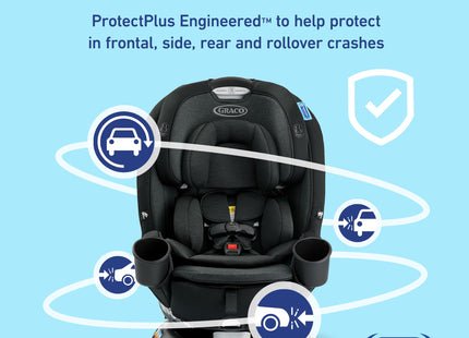 Graco Turn2Me 3-in-1 Car Seat with Rotating Feature, Highback Booster, for Newborn to Toddler up to 100lbs, in Manchester