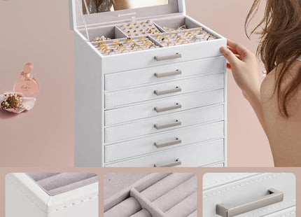 SONGMICS Jewelry Box, 8-Tier Jewelry Organizer