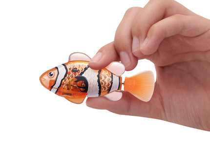 Robo Alive Robo Fish Robotic Swimming Fish (Teal + Orange) by ZURU Water Activated, Changes Color, Comes with Batteries, Amazon Exclusive (2 Pack) Series 3