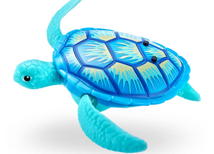 ROBO ALIVE Robo Turtle Robotic Swimming Turtle (Orange + Blue) by ZURU Water Activated