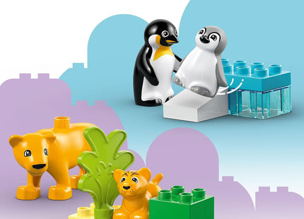 LEGO DUPLO Town Wild Animal Families Penguins & Lions Building Toy Playset