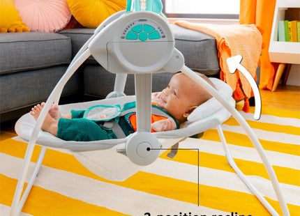Bright Starts Portable Automatic 6-Speed Baby Swing