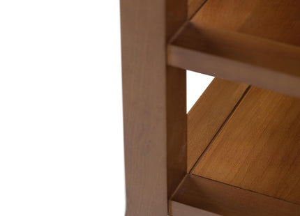 SIMPLIHOME Acadian SOLID WOOD 19 inch Wide Square Transitional End Table