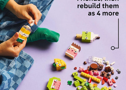 LEGO Classic Creative Food Friends Building Toy Set
