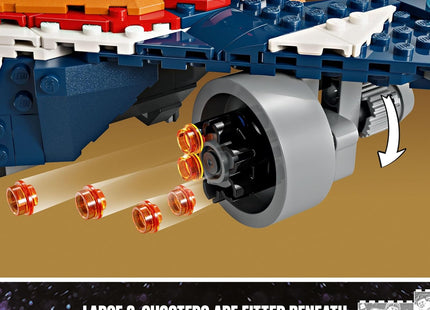 LEGO Marvel Rocket’s Warbird vs. Ronan, Buildable Super Hero Spaceship Toy