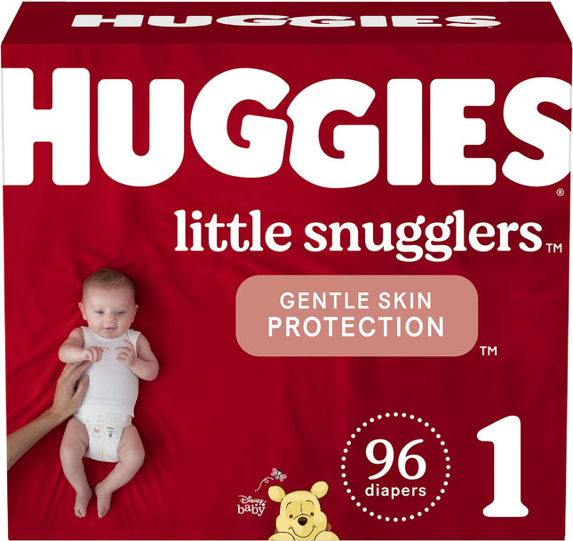 Huggies Little Snugglers Diapers Size 1 – 96‑Ct Gentle Protection