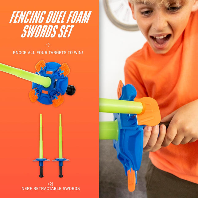 Nerf Duel Swords Set - Retractable Swords with Glow in the Dark Feature