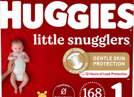 Huggies Little Snugglers Diapers Size 1 – 168 Count